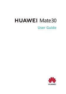 Huawei Mate 30 manual. Smartphone Instructions.